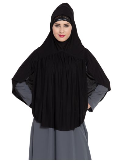 Designer Khimar Jersey Instant Hijab & Inner Cap