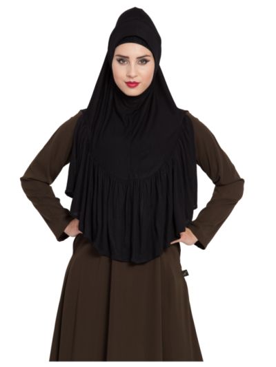 Designer Khimar Jersey Instant Hijab & Inner Cap