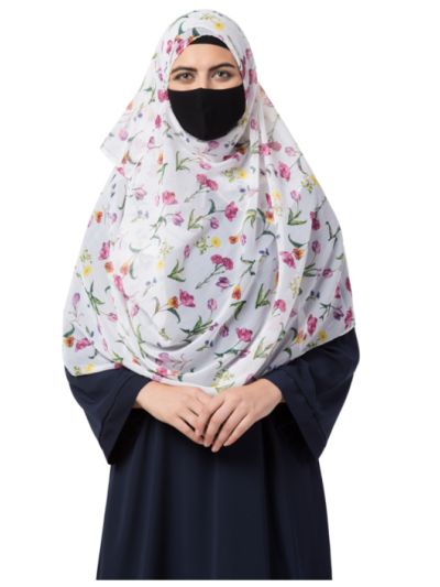 Two Loops Instant Hijab With a Free Under Hijab Cap