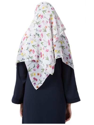 Two Loops Instant Hijab With a Free Under Hijab Cap
