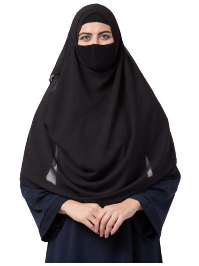 Two Loops Instant Hijab With a Free Under Hijab Cap