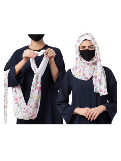 Maryam Hijab With attached Under Hijab Cap