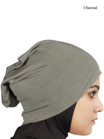 Two Piece Al-Amira Jersey Hijab (Charcoal)