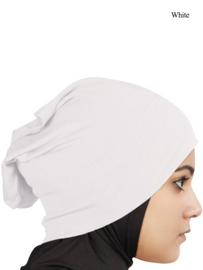 Two Piece Al-Amira Jersey Hijab (White)