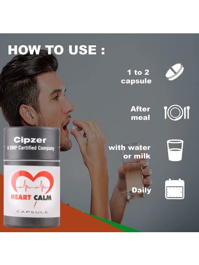 Cipzer Heart Calm Capsule (60 Caps)