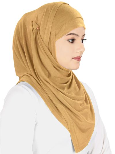 Instant Jersey Hijab & Band (Beige)