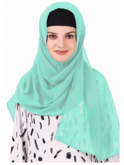Long Hijab in Breathable Soft Laser Georgette