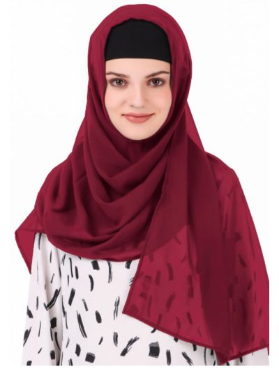 Long Hijab in Breathable Soft Laser Georgette