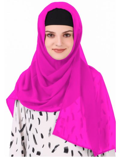 Long Hijab in Soft Georgette 