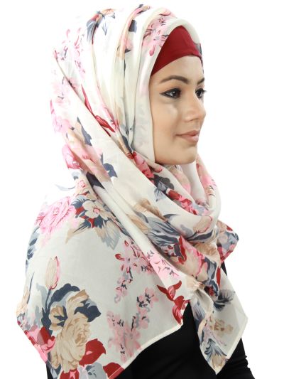 Mukhlisah Floral Print Hijab