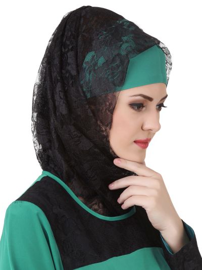 Rihab Floral Net Hijab