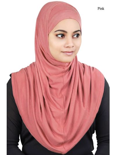 Two Piece Al-Amira Jersey Hijab (Pink)
