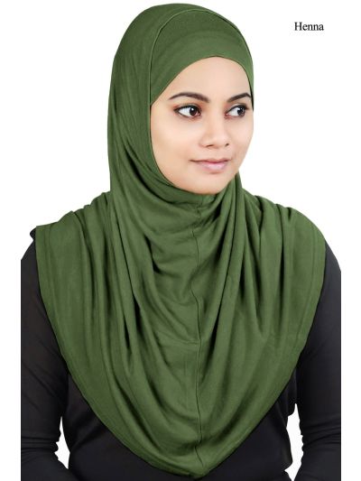 Two Piece Al-Amira Jersey Hijab (Henna)