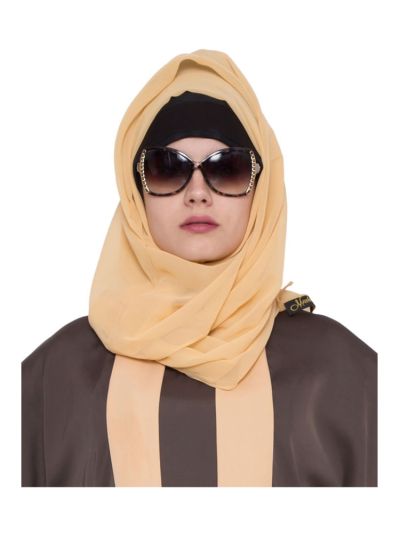 Fawn Poly Georgette Hijab