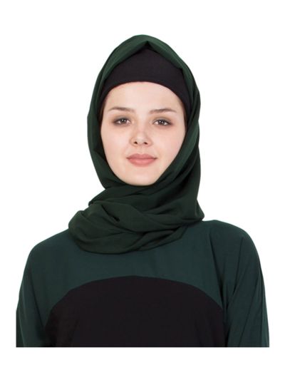 Green Georgette Hijab