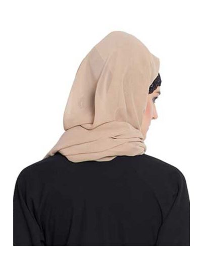 Peach Georgette Hijab
