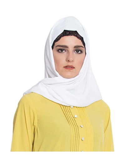 White Nida Hijab