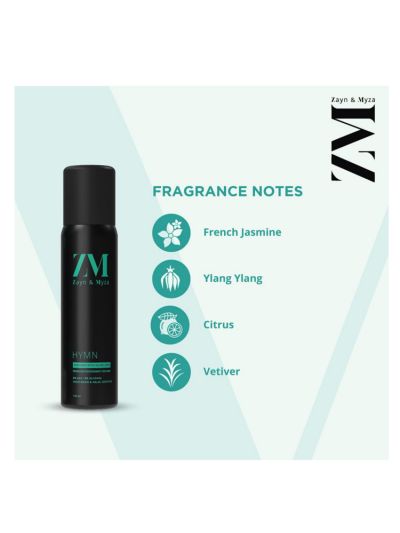 Hymn No Alcohol Body Spray For Men, Halal compliant (120 ml)