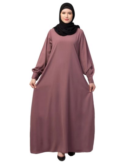 Inner Abaya with Side Pockets and Cuff Sleeves