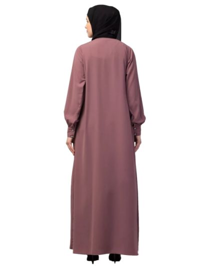 Inner Abaya with Side Pockets and Cuff Sleeves
