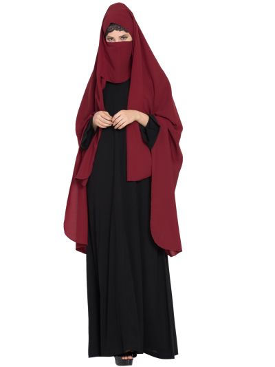 Irani Chador With Detachable Nose Piece