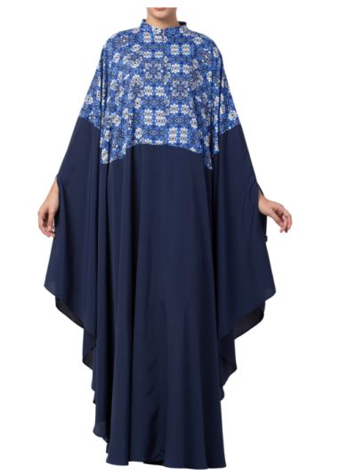 Multi Color Irani Kaftan in Printed Fabric