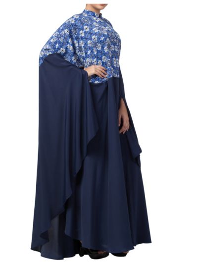 Multi Color Irani Kaftan in Printed Fabric