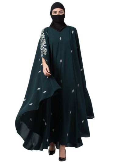 Irani Kaftan With Floral Zari Work