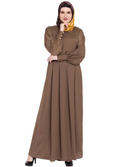 Golden Nida Box Plate Latest Design Abaya