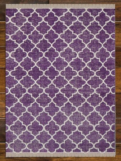 Hand Knotted Bamboo Silk Carpet 5.7ft X 7.10ft