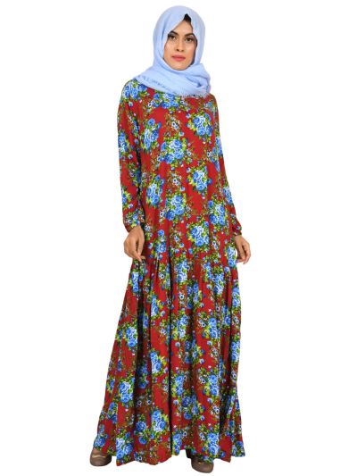 Full Length Floral Maxi Dress