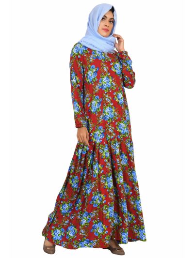 Full Length Floral Maxi Dress