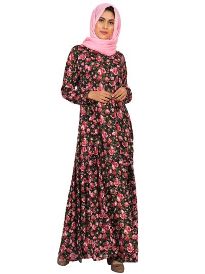 Full Length Floral Maxi Dress