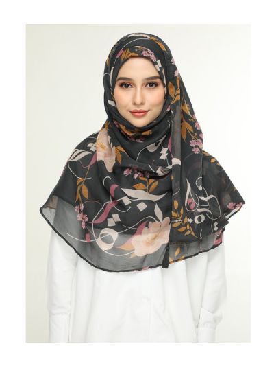 Jameela Gray Smooth Chiffon