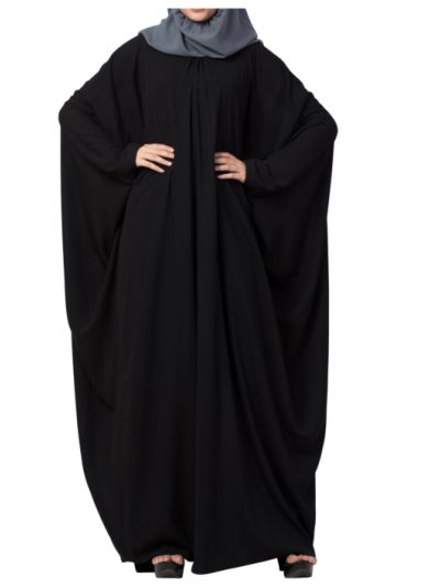 Simple yet Elegant Islamic Kaftan Abaya With Pleats on Neck