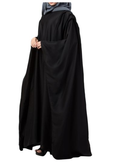 Very Elegant Islamic Abaya Kaftan With Pleats on Shoulders
