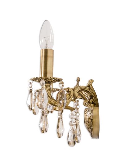 Candle Lamp Honey Crystal Double Sconce