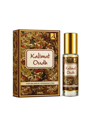 Astin Kalimat Oudh Attar | Rich, Oud, Spicy (3 ml & 6 ml)