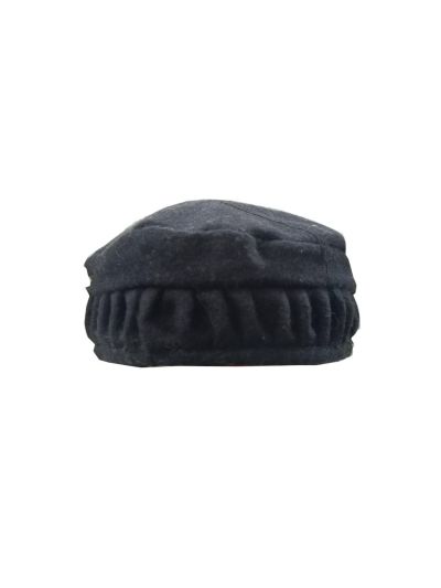 Kashmiri Cap (Pakol Cap) - Black