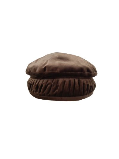 Kashmiri Cap (Pakol Cap) - Velvet Brown