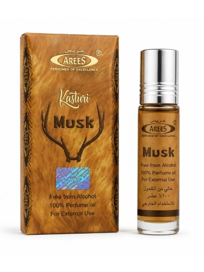Arees Kasturi Musk | Warm, Musky, Traditional | Attar 8ml