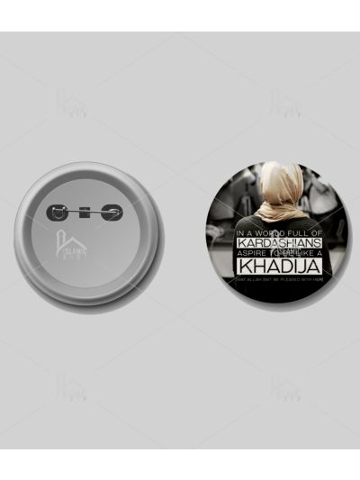Khadija Button Badge