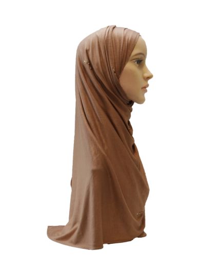Jersey Hijab With Stud Motifs