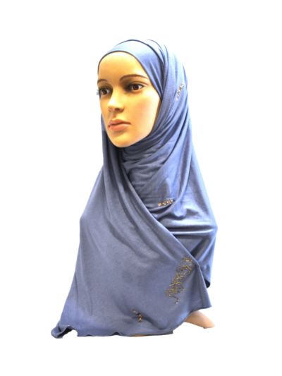Jersey Hijab With Stud Motifs