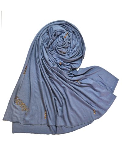 Jersey Hijab With Stud Motifs