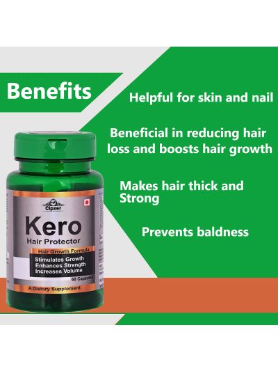 Cipzer Kero Hair Protector Capsules (60 Caps)