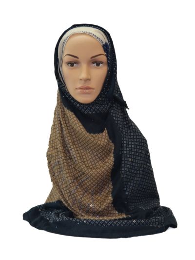 Embellished Printed Hijab