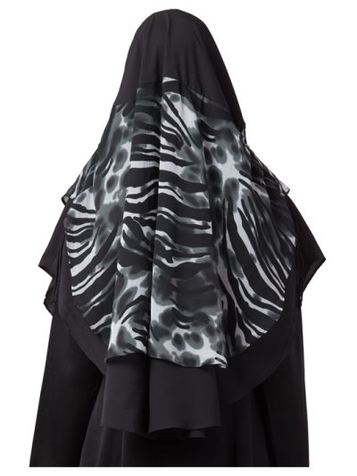 Khimar-Ready To Wear Instant Hijab With A Complementary Mask & Under Scarf Cap (3 Pcs Set)
