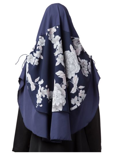 Khimar-Ready To Wear Instant Hijab With A Complementary Mask & Under Scarf Cap (3 Pcs Set)
