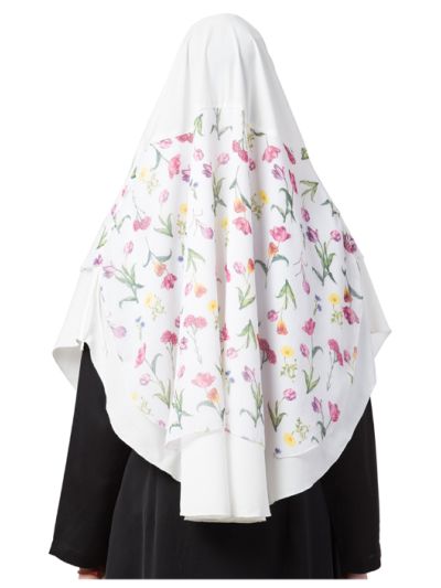 Khimar-Ready To Wear Instant Hijab With A Complementary Mask & Under Scarf Cap (3 Pcs Set)
